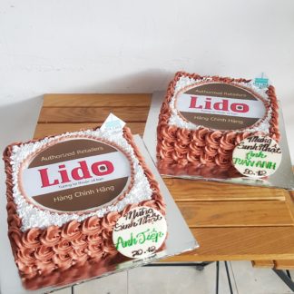 Mẫu bánh kem sinh nhật dành tặng khách hàng của công ty LIDO Việt Nam - Thương hiệu mắt kính Việt, được thiết kế bởi MIA Cake Đà Nẵng