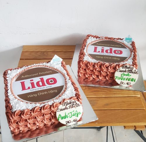 Mẫu bánh kem sinh nhật dành tặng khách hàng của công ty LIDO Việt Nam - Thương hiệu mắt kính Việt, được thiết kế bởi MIA Cake Đà Nẵng