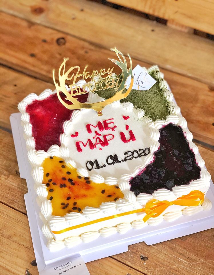 Những mẫu bánh sinh nhật hình vuông đẹp nhất - Bánh Thiên Thần : Chuyên  nhận đặt bánh sinh nhật theo mẫu