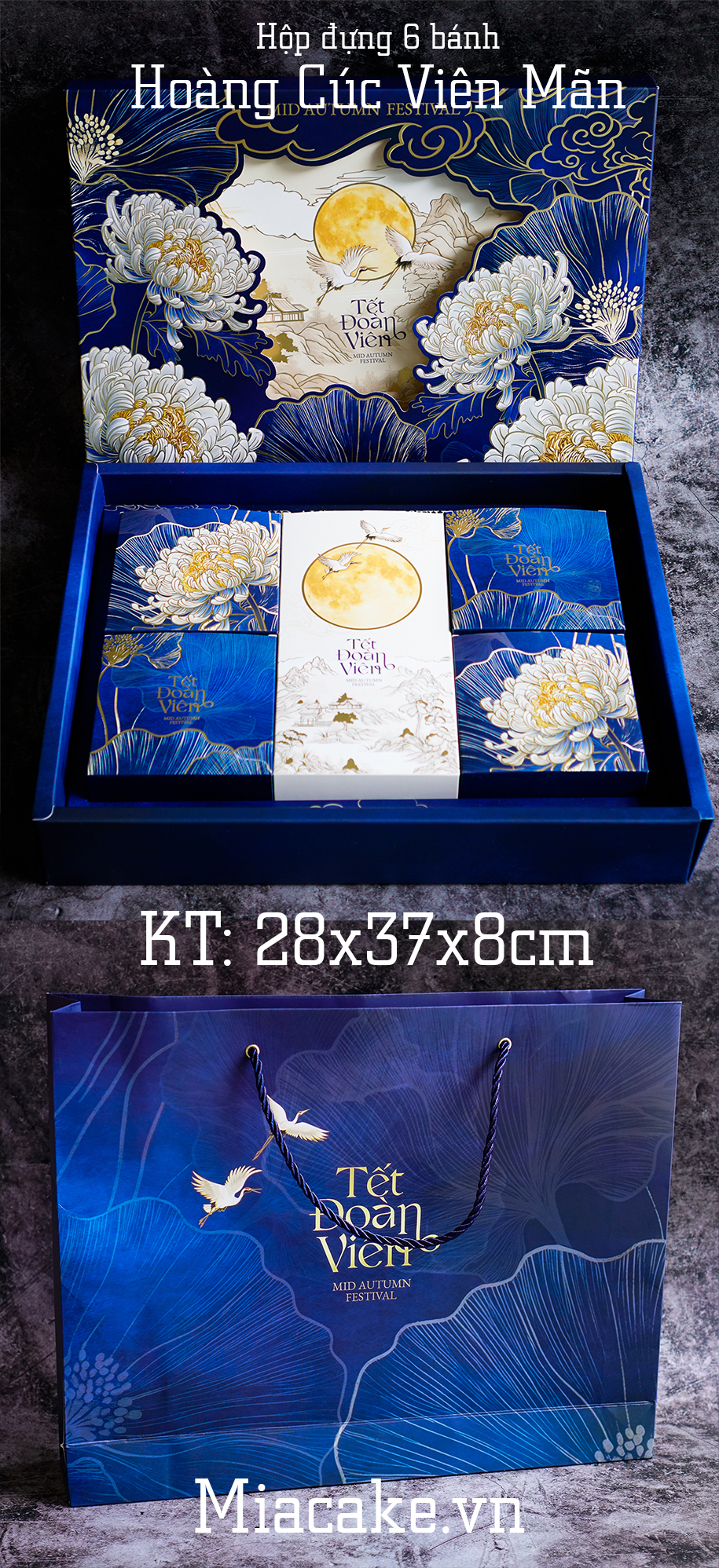 Hộp đựng 6 bánh Trung Thu